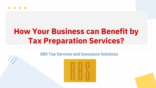 How Your Business can Benefit by Tax Preparation Services?