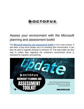 Microsoft planning and assessment toolkit