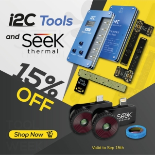 All I2C Battery Tools and Seek Thermal cameras on sale!