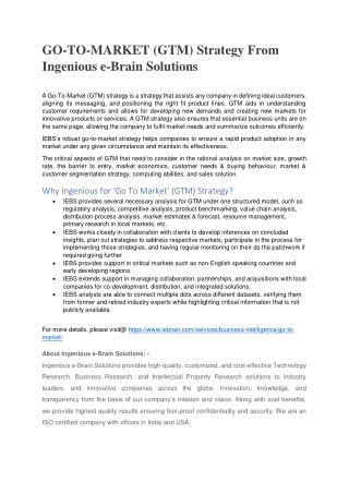 GTM Strategy