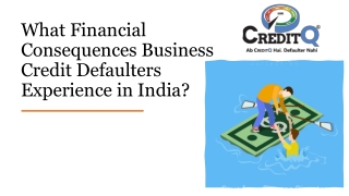 What Financial Consequences Business Credit Defaulters Experience in India