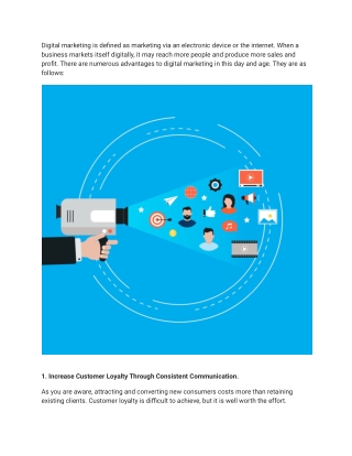 The Advantages Of Digital Marketing That Everyone Should Be Aware Of