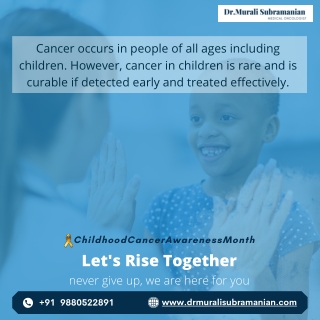 Childhood Cancer | Best Medical Oncologist in Kalyan Nagar