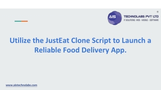 Utilize the JustEat Clone Script to Launch a Reliable Food Delivery App.