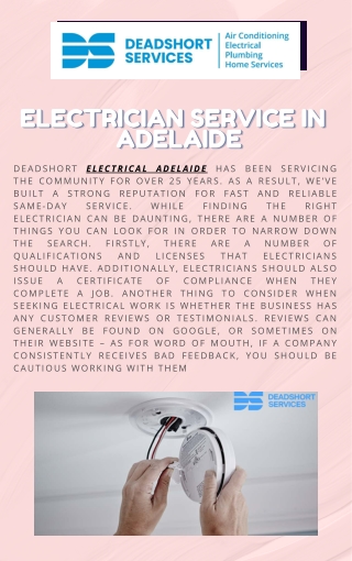 Electrician  Service Adelaide (1)