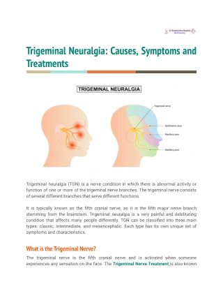 Trigeminal Neuralgia: Causes, Symptoms and Treatments