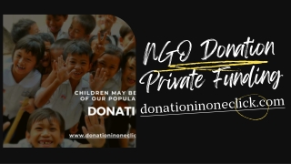 Donation || NGO Donation || Private Funding || Donate to NGO || Online Donation