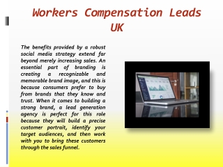 Workers Compensation Leads UK