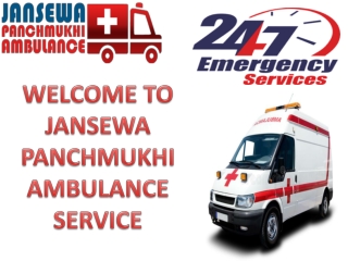 Jansewa Panchmukhi Ambulance service in Gandhi Maidan and Mahendru is Functioning with a Skilled Medical Staff