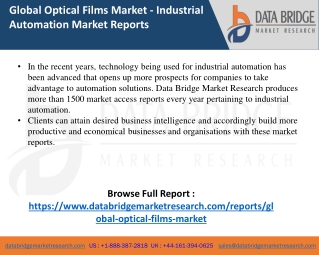 Global Optical Films Market