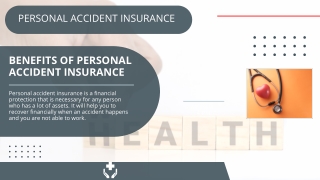 Benefits of personal accident insurance