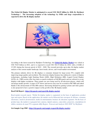 PR2_Global 4k display Market