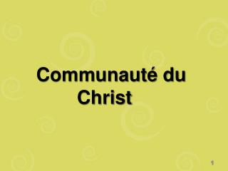 Communauté du Christ