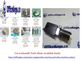 Car Locksmith Tools Made Available Easily