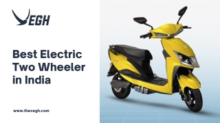 Best Electric Two Wheeler in India