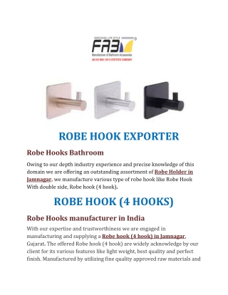 ROBE HOOK EXPORTER