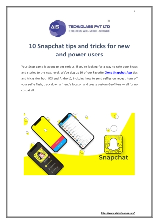10 Snapchat tips and tricks for new and power users