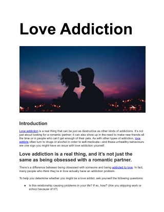 Love Addiction