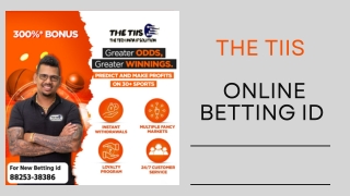 8825338386 | How to get an online betting id? | The TIIS