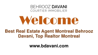 Best Real Estate Agent Montreal Behrooz Davani Top Realtor Montreal