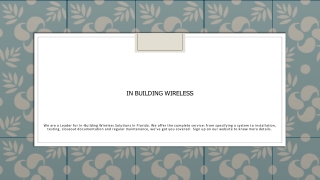IN Building Wireless