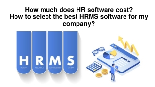 How much does HR software cost_How to select the best HRMS software for my company