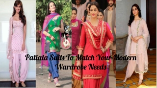 Trendy Patiala Suit Designs To Match Your Modern Wardrobe Needs