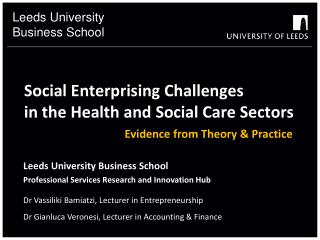 Social Enterprising Challenges in the Health and Social Care Sectors