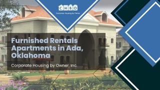 Furnished Rentals Apartments in Ada, Oklahoma