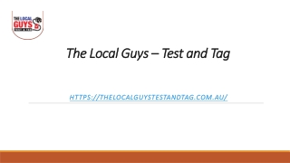 Tag and Test Sydney | Thelocalguystestandtag.com.au