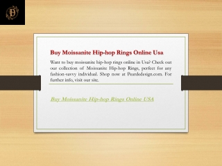 Buy Moissanite Hip-hop Rings Online Usa  Peardedesign.com