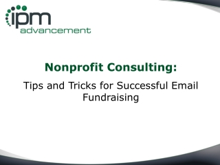 Nonprofit Consulting: Tips and Tricks for Successful Email