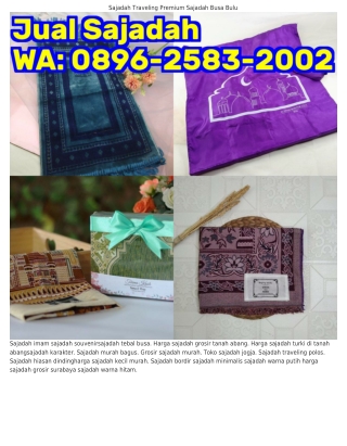 0896–ᒿ58ᣮ–ᒿ00ᒿ (WA) Sajadah Wangi Sajadah Traveling Anti Air