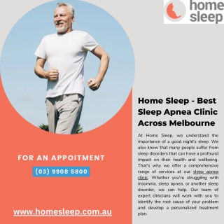 Home Sleep - Best Sleep Apnea Clinic Across Melbourne