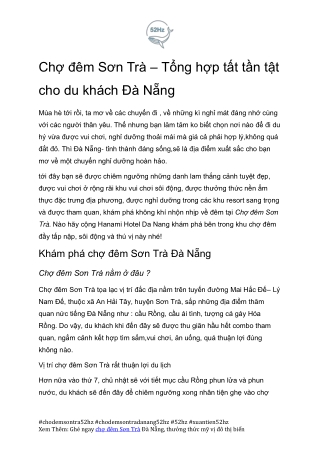 Cam Nang Tham Quan Cho Dem Son Tra Da Nang Xuantien52hz