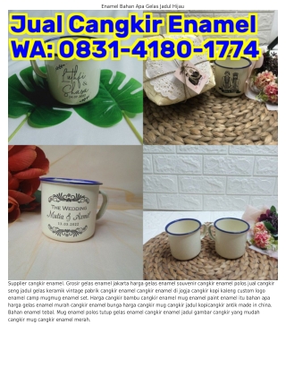 Ô831-418Ô-1ᜪᜪ4 (WA) Cangkir Kaleng Kecil Enamel Adalah