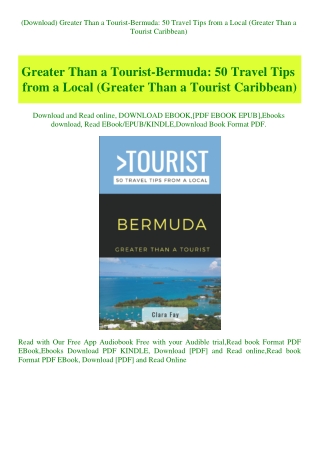 (Download) Greater Than a Tourist-Bermuda 50 Travel Tips from a Local (Greater Than a Tourist Caribb