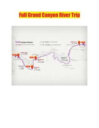 Full Grand Canyon River Trip