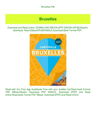 Bruxelles Pdf