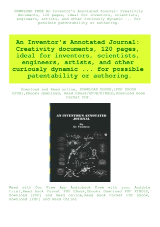 DOWNLOAD FREE An Inventor's Annotated Journal Creativity documents  120 pages  ideal for inventors