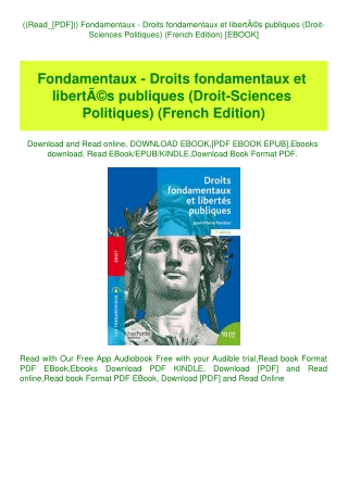 ((Read_[PDF])) Fondamentaux - Droits fondamentaux et libertÃƒÂ©s publiques (Droit-Sciences Politique