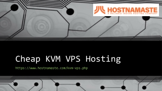 Cheap KVM VPS Hosting