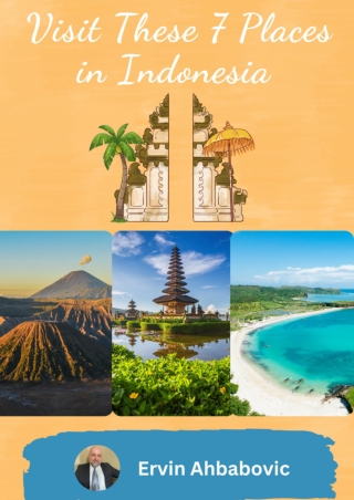 Ervin Ahbabovic | 7 beautiful Places in Indonesia