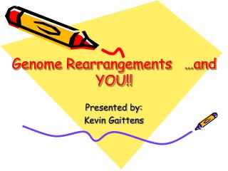 Genome Rearrangements …and YOU!!
