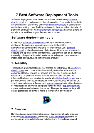 7 Best Software Deployment Tools