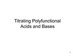 Titrating Polyfunctional Acids and Bases