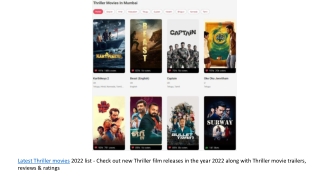 Latest Thriller Movie 2022 List