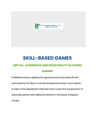 Gaming Company In Gurgaon Probability Gaming