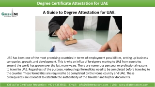 Want to Know about Degree Attestation for UAE