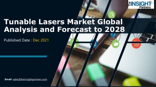 Tunable Lasers Market Forecast Research Insights Shared in Detailed Report